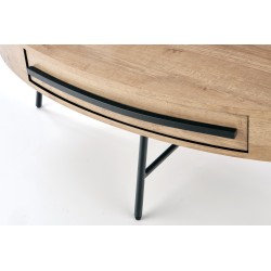 CAROLINA ława dąb złoty/czarny (1p 1szt)