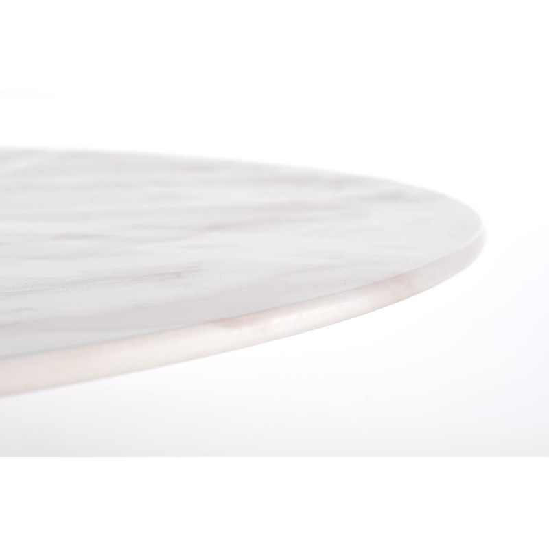 CASEMIRO stół blat - biały marmur, noga - złoty (2p 1szt)