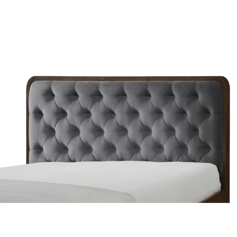 CASSIDY 160 łóżko popielaty / orzech