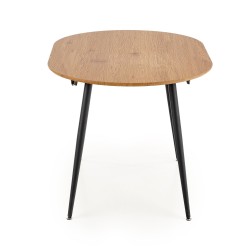 COLORADO stół rozkładany, blat - dab złoty, stelaż - czarny (2p 1szt)