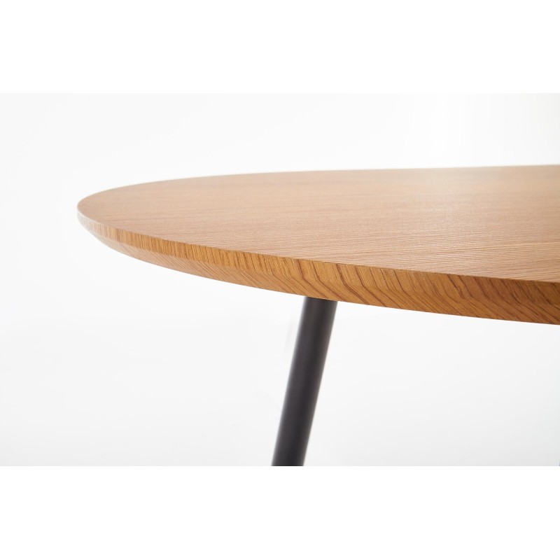 COLORADO stół rozkładany, blat - dab złoty, stelaż - czarny (2p 1szt)