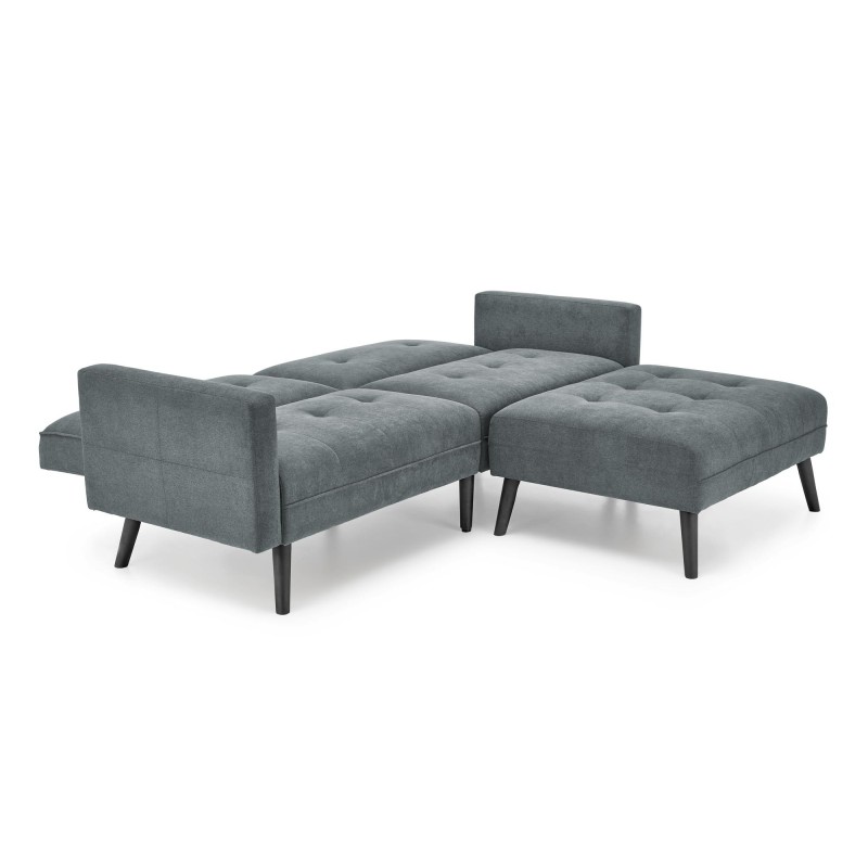 CORNELIUS sofa rozkładana z funkcją narożnika popiel (1p 1szt)