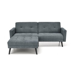 CORNELIUS sofa rozkładana z funkcją narożnika popiel (1p 1szt)