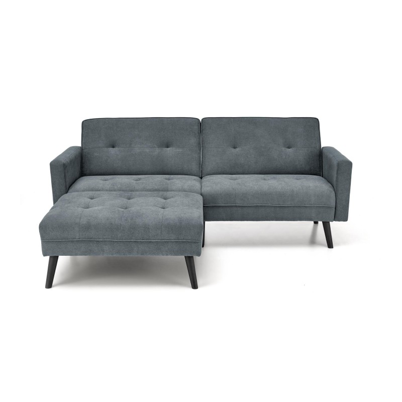 CORNELIUS sofa rozkładana z funkcją narożnika popiel (1p 1szt)
