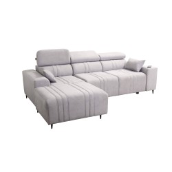 Elegant Verona I Corner Sofa with Sleeping Function - Velvet, Vena 3 | Your Perfect Furniture Elegant Verona I Corner Sofa with Sleeping Function - Velvet, Vena 3 | Your Perfect Furniture