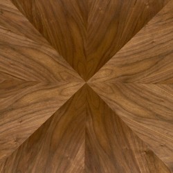 DANILO stół okrągły, blat - orzechowy, nogi - czarny (2p 1szt)