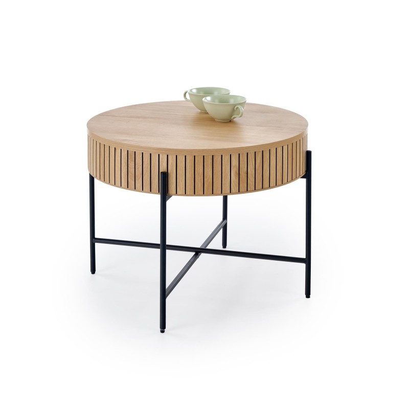 DANTE zestaw 2 ław, naturalny / czarny (1p 1zestaw)