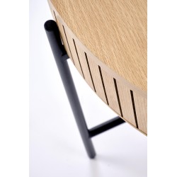 DANTE zestaw 2 ław, naturalny / czarny (1p 1zestaw)