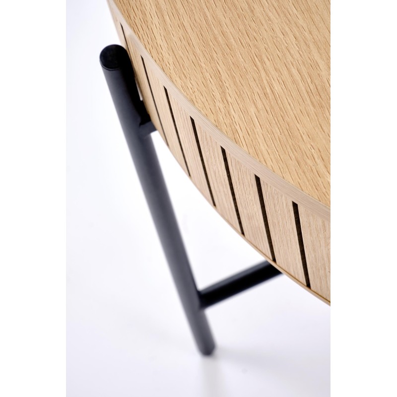 DANTE zestaw 2 ław, naturalny / czarny (1p 1zestaw)