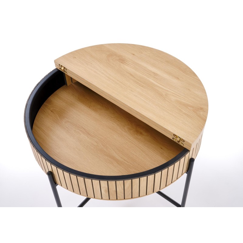 DANTE zestaw 2 ław, naturalny / czarny (1p 1zestaw)