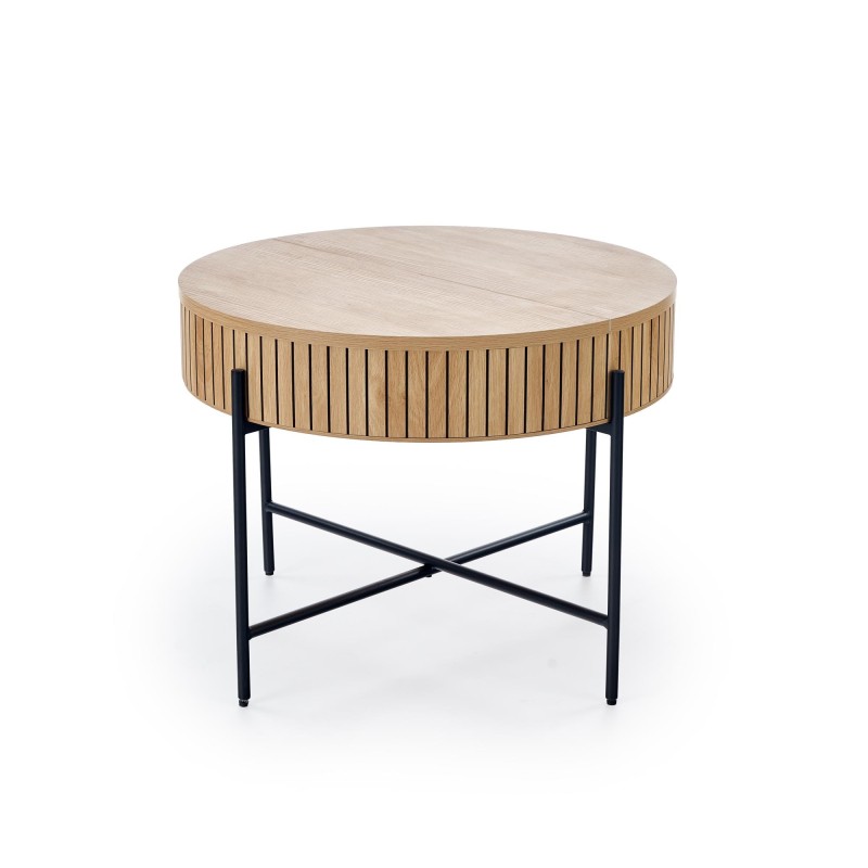 DANTE zestaw 2 ław, naturalny / czarny (1p 1zestaw)