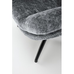 DARIO fotel wypoczynkowy z podnóżkiem oraz z funkcją kołyski, niebieski (1p 1szt)