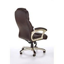 DESMOND fotel gabinetowy ciemny brąz