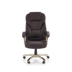 DESMOND fotel gabinetowy ciemny brąz