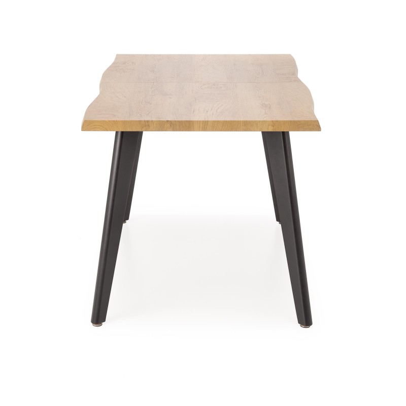 DICKSON 2 stół rozkładany 150-210/90 cm, blat - naturalny, nogi - czarny (2p 1szt)