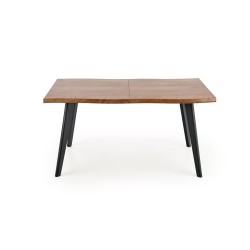 DICKSON stół rozkładany 120-180/80 cm, blat - naturalny, nogi - czarny (2p 1szt)