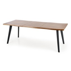DICKSON stół rozkładany 120-180/80 cm, blat - naturalny, nogi - czarny (2p 1szt)