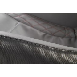 DOPIO fotel wypoczynkowy z funkcją masażu popielaty