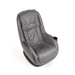 DOPIO fotel wypoczynkowy z funkcją masażu popielaty