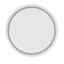 DOVER 60 lustro ścienne łazienkowe, srebrny