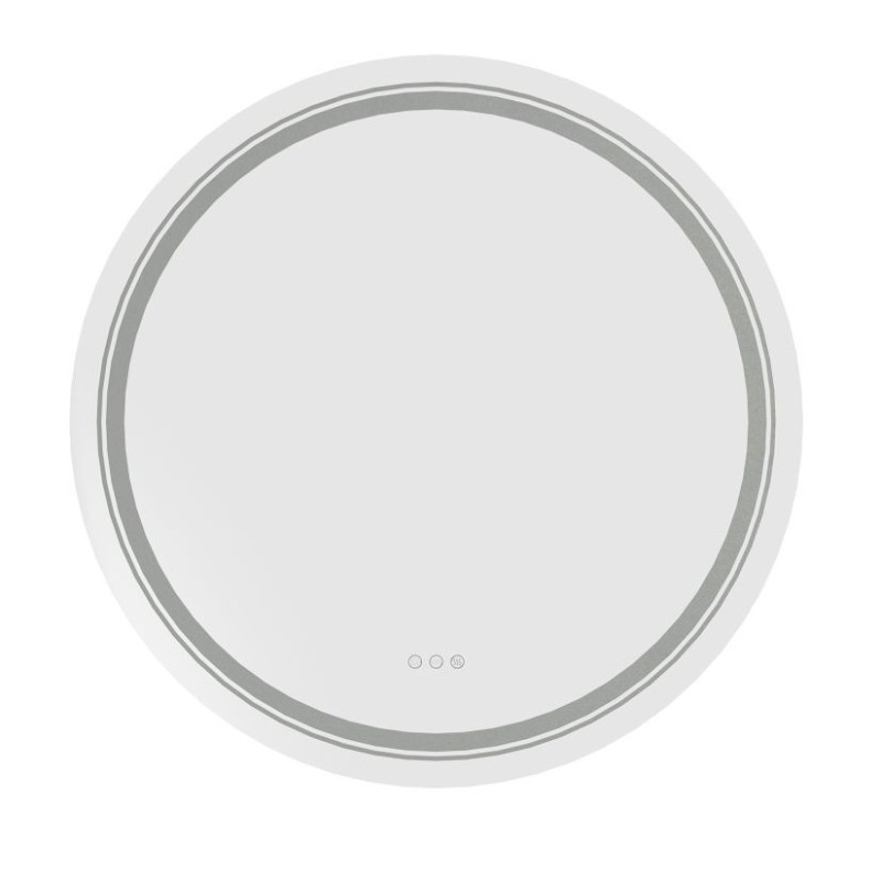 DOVER 60 lustro ścienne łazienkowe, srebrny