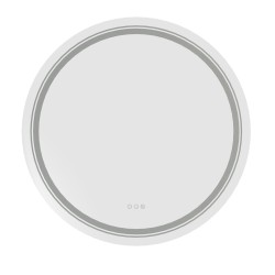 DOVER 80 lustro ścienne łazienkowe, srebrny