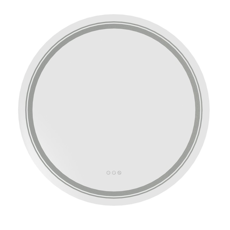 DOVER 80 lustro ścienne łazienkowe, srebrny (1p 1szt)