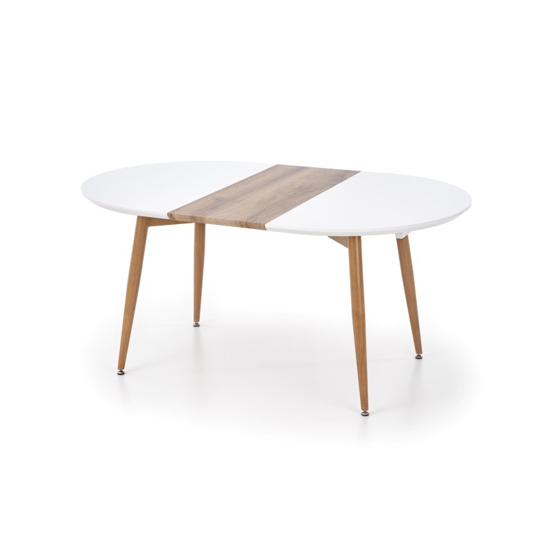 EDWARD stół rozkładany dąb miodowy / biały nogi: dąb miodowy (2p 1szt)