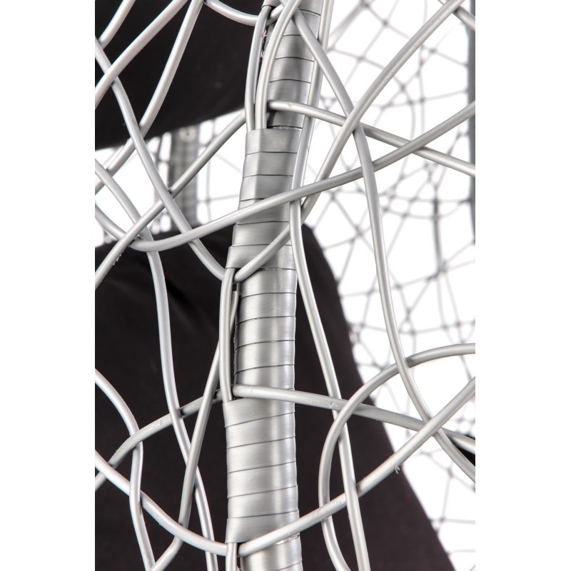 EGGY fotel ogrodowy popielaty / czarny (3p 1szt)