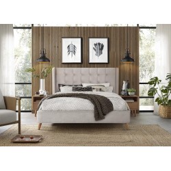 ESTELLA 160 cm łóżko beżowy (4p 1szt)