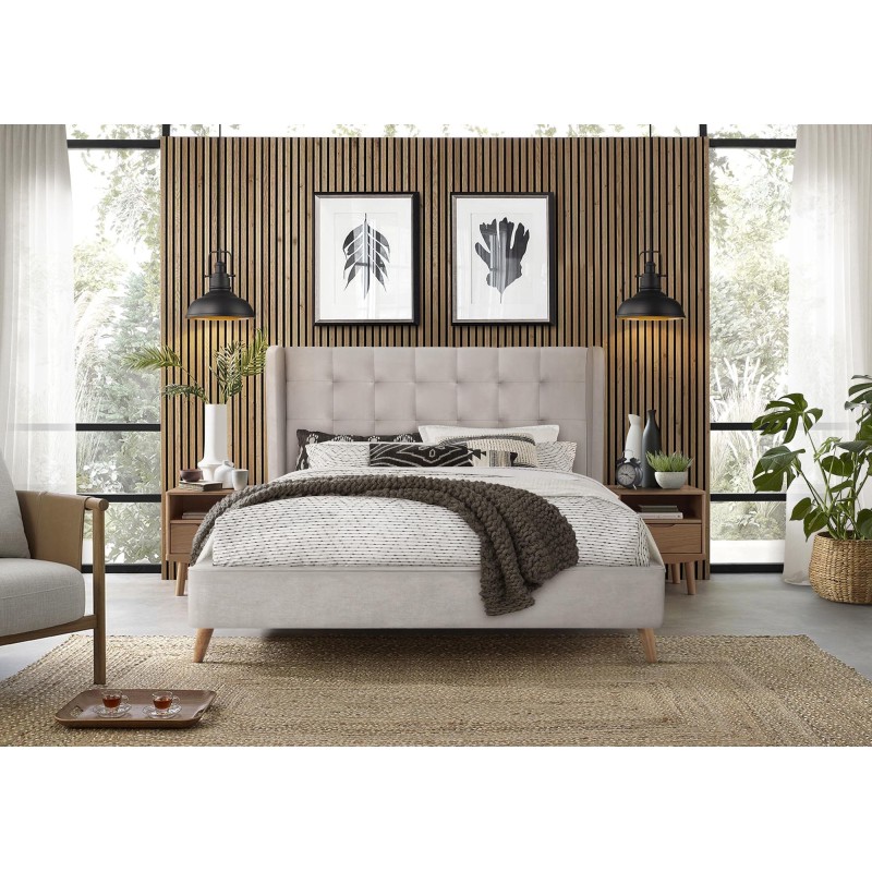 ESTELLA 160 cm łóżko beżowy (4p 1szt)