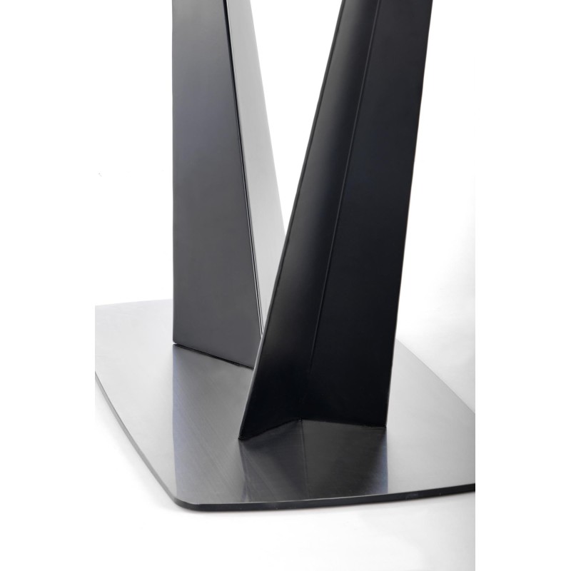 FANGOR stół rozkładany, blat - ciemny popiel, podstawa - czarny (3p 1szt)