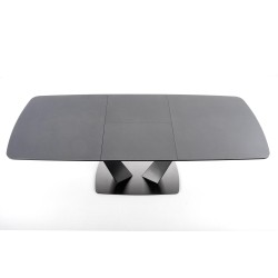 FANGOR stół rozkładany, blat - ciemny popiel, podstawa - czarny (3p 1szt)