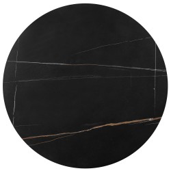 FATIMA zestaw 2 ław, czarny marmur / złoty (1p 1szt)