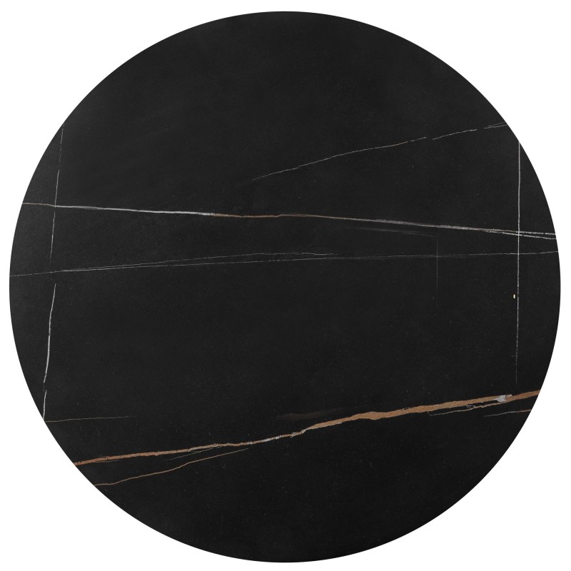 FATIMA zestaw 2 ław, czarny marmur / złoty (1p 1szt)