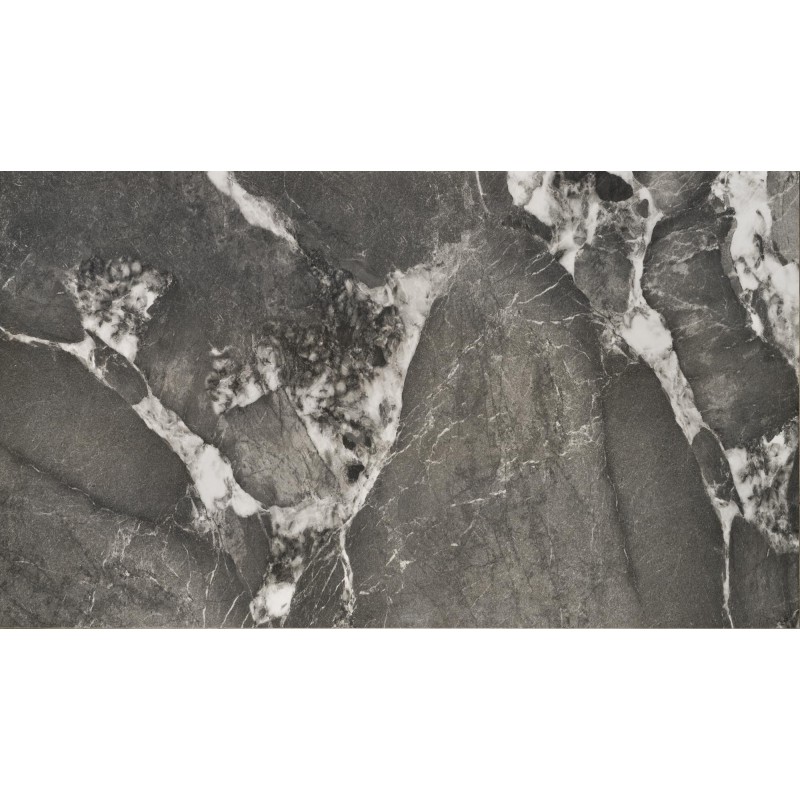 FELIX stół rozkładany, blat - popielaty marmur, nogi - czarny (2p 1szt)