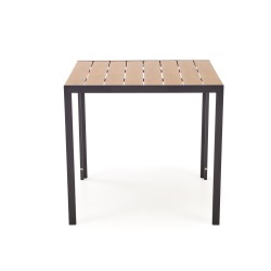 FIERRO stół kwadratowy, brązowy / czarny (1p 1szt)