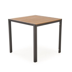 FIERRO stół kwadratowy, brązowy / czarny (1p 1szt)