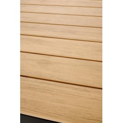 FIERRO stół kwadratowy, brązowy / czarny (1p 1szt)