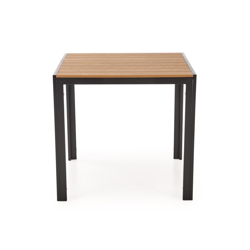 FIERRO stół kwadratowy, brązowy / czarny (1p 1szt)