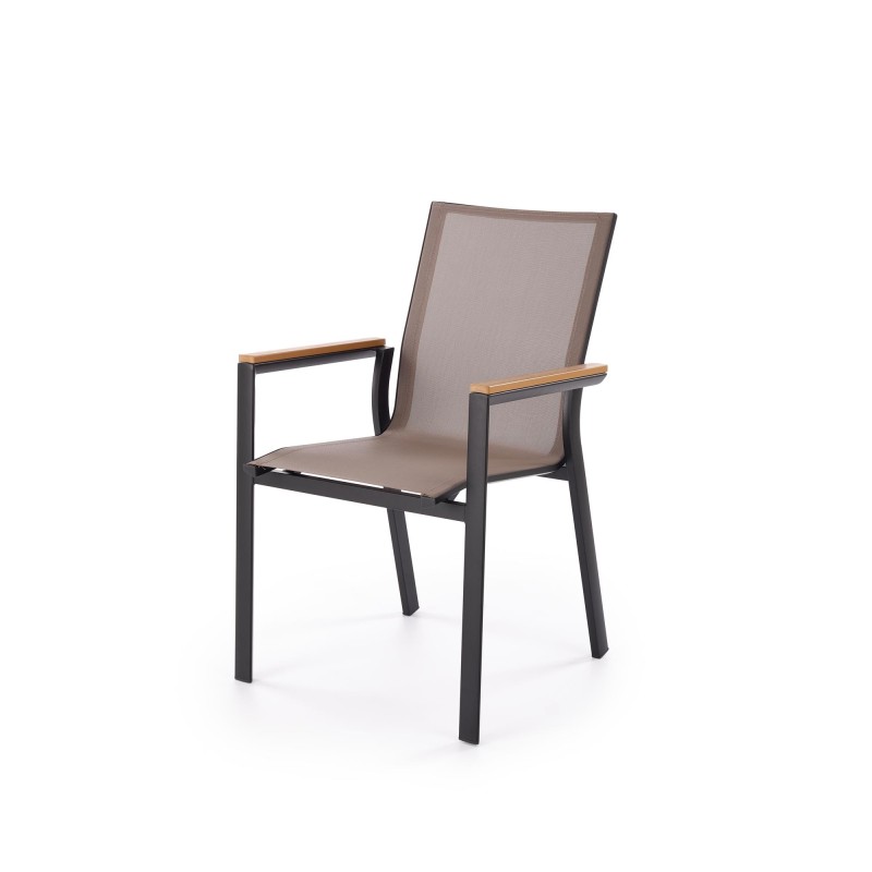 FIERRO krzesło, czarny / popielaty / brązowy (1p 1szt)