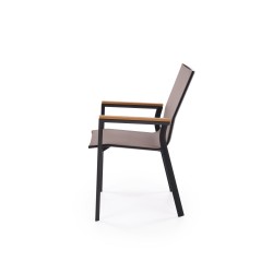 FIERRO krzesło, czarny / popielaty / brązowy (1p 1szt)