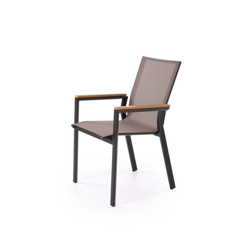 FIERRO krzesło, czarny / popielaty / brązowy (1p 1szt)