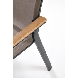 FIERRO krzesło, czarny / popielaty / brązowy (1p 1szt)