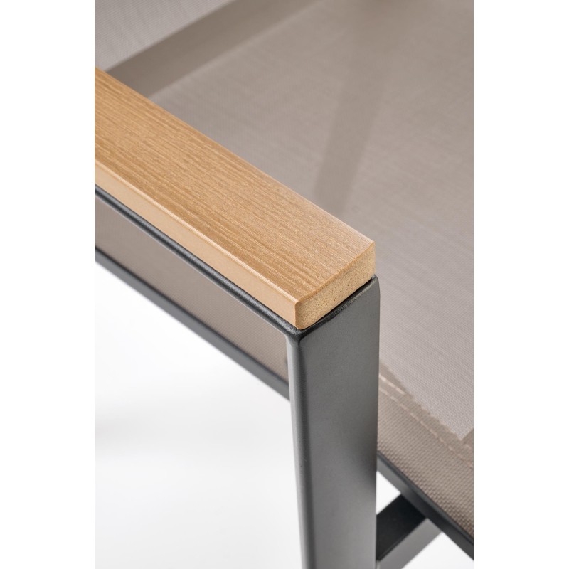 FIERRO krzesło, czarny / popielaty / brązowy (1p 1szt)