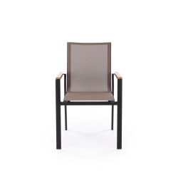 FIERRO krzesło, czarny / popielaty / brązowy (1p 1szt)