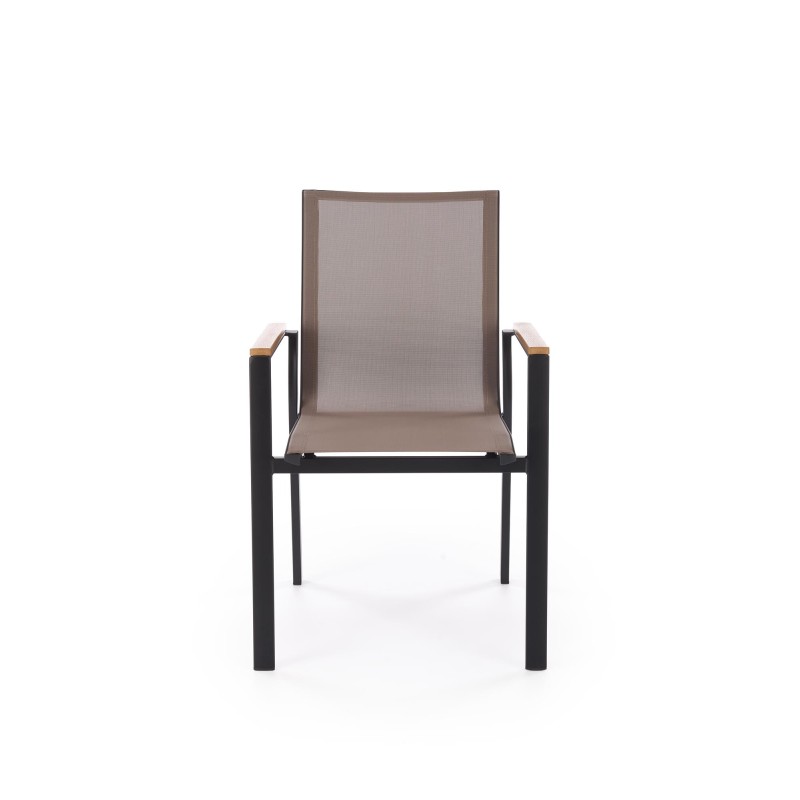 FIERRO krzesło, czarny / popielaty / brązowy (1p 1szt)