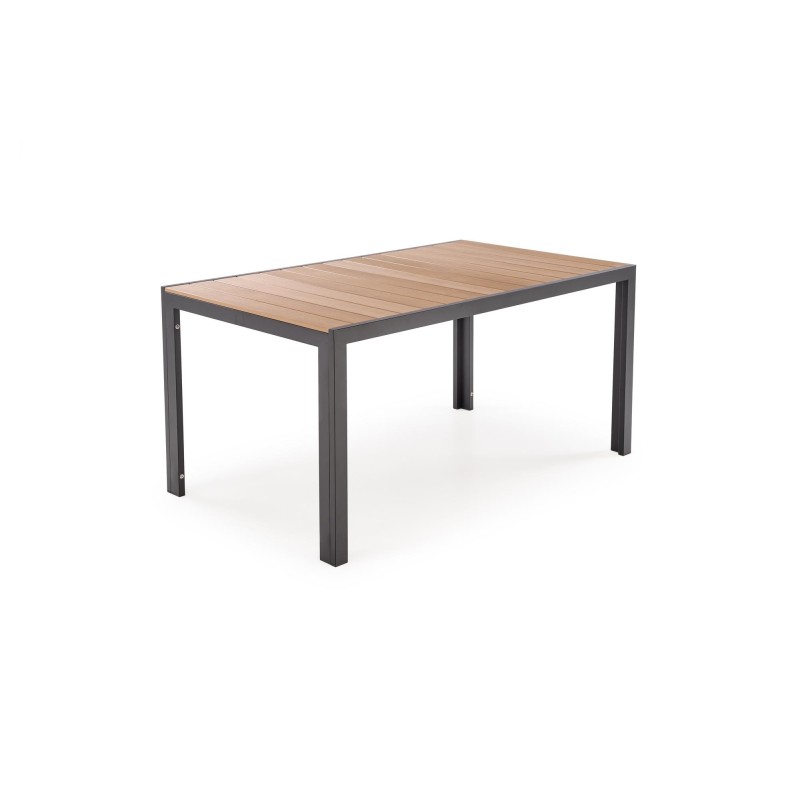 FIERRO stół prostokątny, brązowy / czarny (1p 1szt)