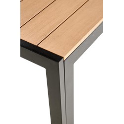 FIERRO stół prostokątny, brązowy / czarny (1p 1szt)