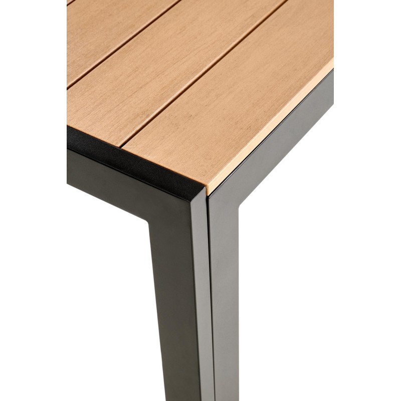 FIERRO stół prostokątny, brązowy / czarny (1p 1szt)